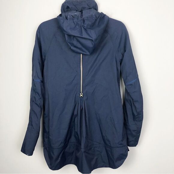 LULULEMON | Fo Drizzle Rain Jacket Deep Navy Blue Zip Front Women’s Size 6 - Picture 10 of 15